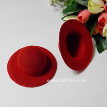 인형용 모자 빨강(小)드레스인형, 컨츄리인형, 한복인형, 인형만들기, 인형diy